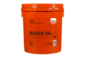 Rocol 20064 Biogen Wireshield lubrificante para cabos de aço, proteção contra corrosão, resistente a água, máxima penetração, temperatura de trabalho -50 a +180°C, reduz abrasão, fricção e desgaste, produto importado