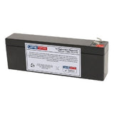 TLV1226F1S Bateria Selada Recarregável 2.6-12 12V 2.6Ah de alta perfomance, com terminais tipo F1 no mesmo lado, medidas 178 x 35 x 61 mm, peso 1 kg, código NCM 85078000, produto importado